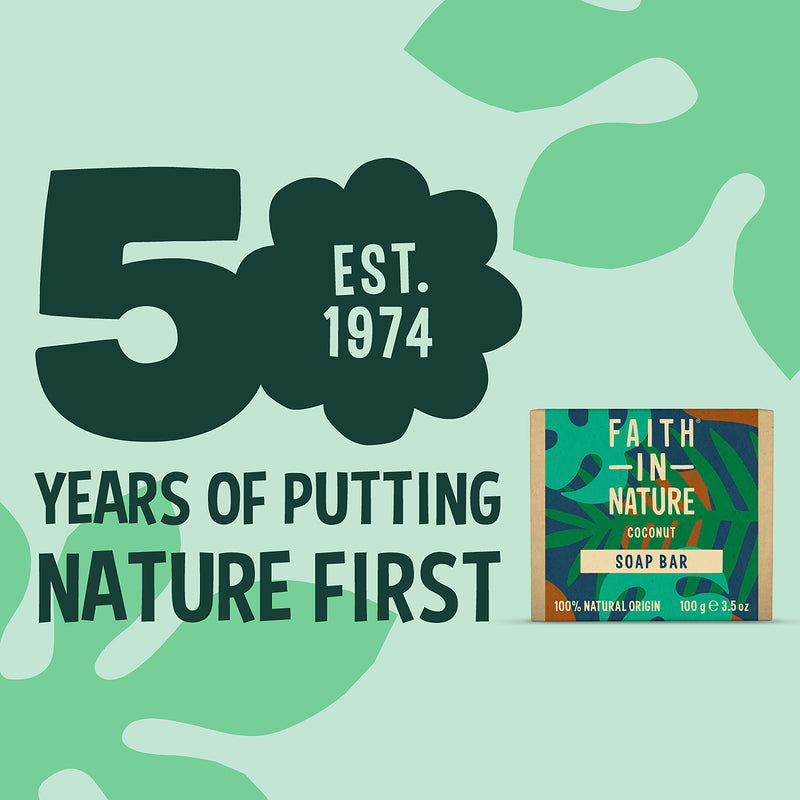 Faith In Nature coconut soap bar 100g - British product