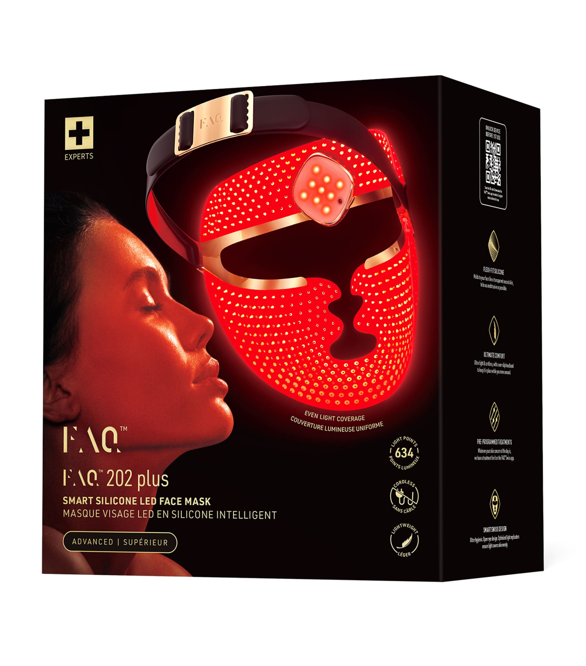 FAQ 202 Plus LED mask, UK version