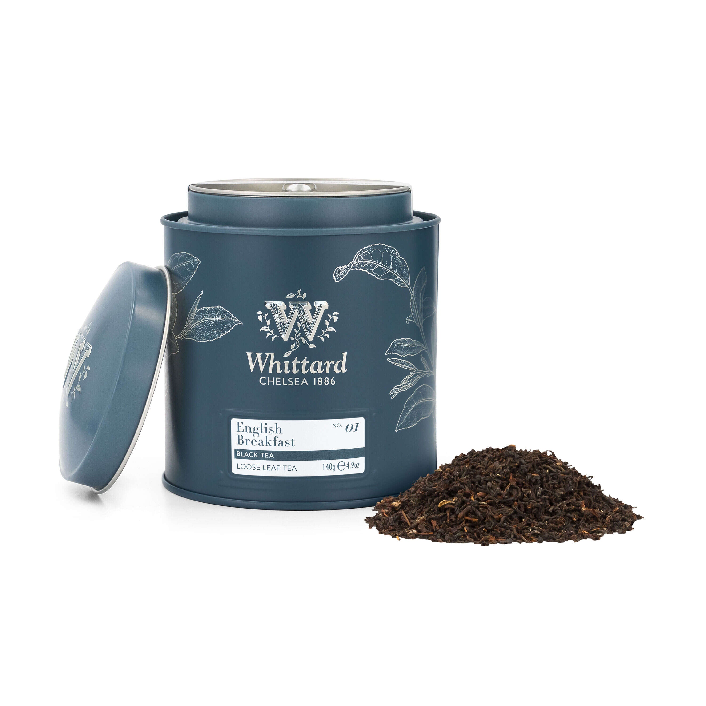 Whittard English Breakfast loose tea caddy 140g, imported from the UK