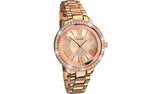 Sekonda Editions rose gold ladies bracelet watch with crystals, UK version