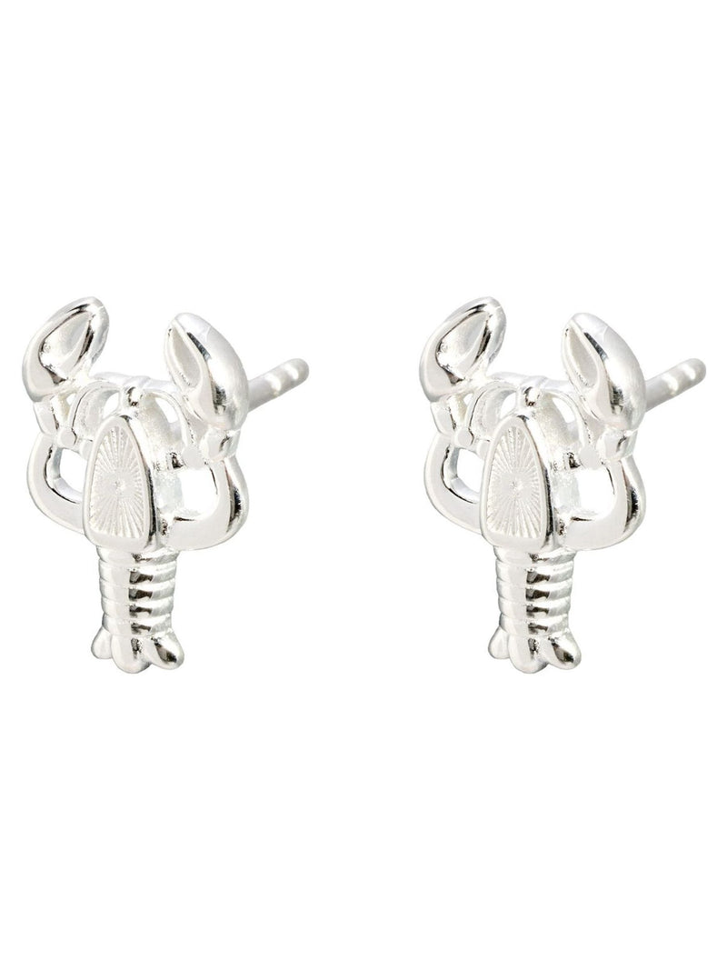 Oliver Bonas Larry Lobster stud earrings silver - British product