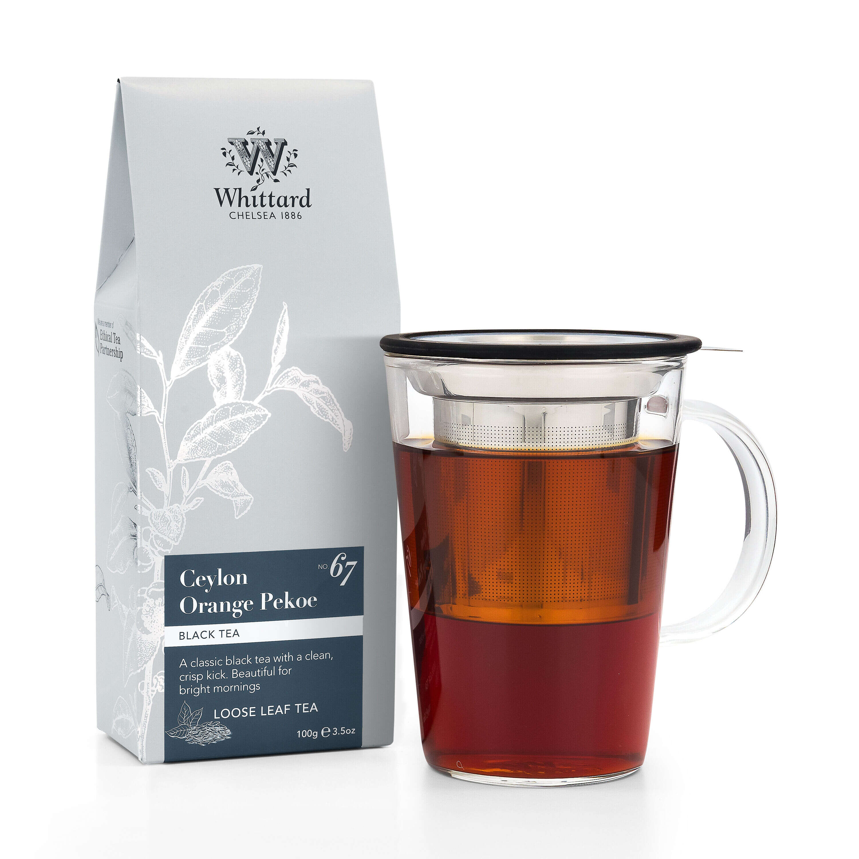 Whittard Ceylon Orange Pekoe loose tea 100g pouch, UK version