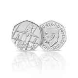 Royal Mail Red Arrows 50p coin cover (British brand)