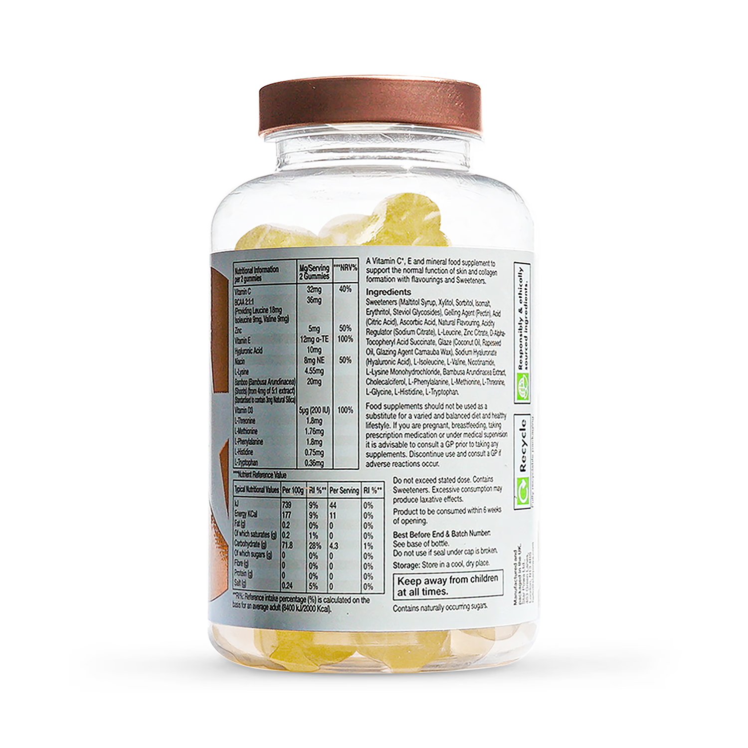 Starpowa Vegan Collagen Support 60 Gummies (British brand)