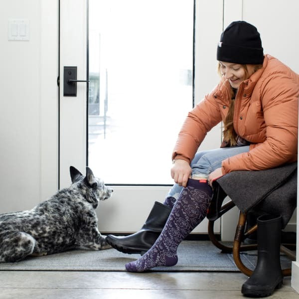 VIM&VIGR wide merino compression socks - British product
