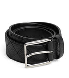 Bottega Veneta Intrecciato leather belt 3.5cm, imported from the UK