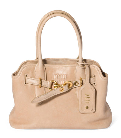 Harrods Miu Miu Nappa Leather Aventure Top-Handle Bag- Buy online at McGrocer