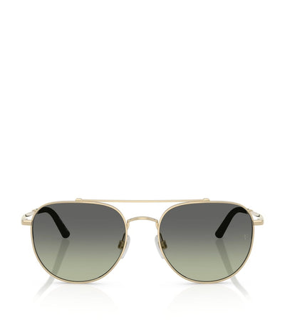 Harrods Oliver Peoples Roger Federer Metal R-10 Pilot Sunglasses- Buy online at McGrocer