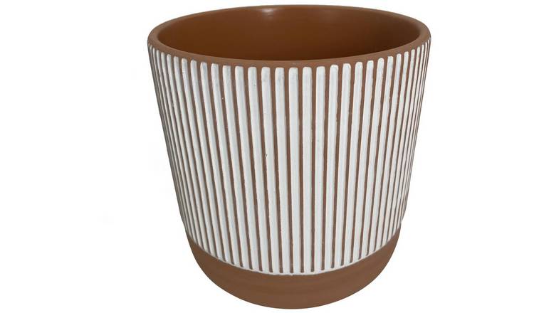 Habitat hand painted terracotta large planter 14.4cm (British brand)