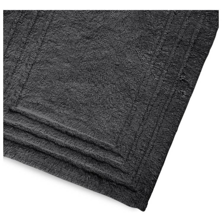 Habitat bath runner black cut pile 40x100cm, UK version