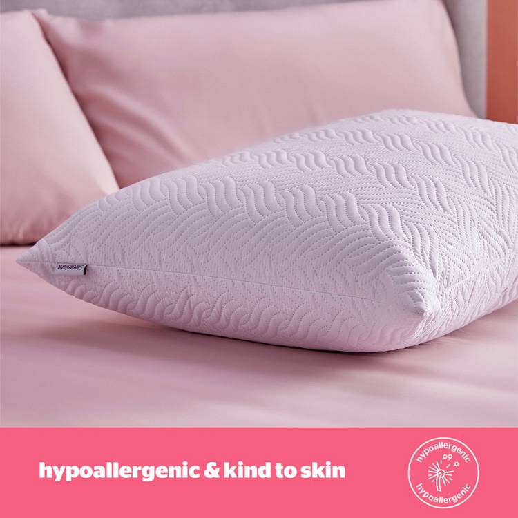 Silentnight hollowfibre pillow medium firm 74x48cm - British product