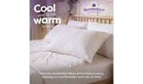 Slumberdown wool medium support pillow single 48x74cm, imported from the UK