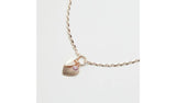 Lipsy rose gold heart charm pendant necklace (British brand)
