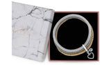 Lipsy gold and silver mesh chain charm bracelet set, UK version
