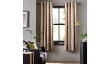 Argos Home Jaquard eyelet curtains cream 117x137cm, UK version