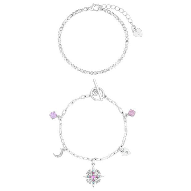 Lipsy celestial charm bracelet set of 2, imported from the UK