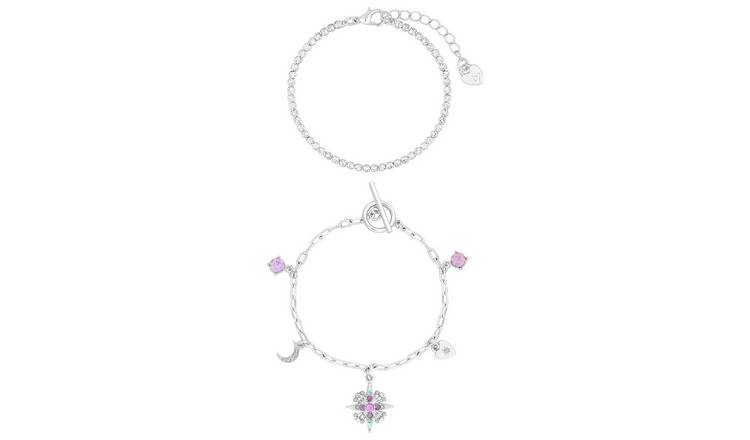 Lipsy celestial charm bracelet set of 2, imported from the UK