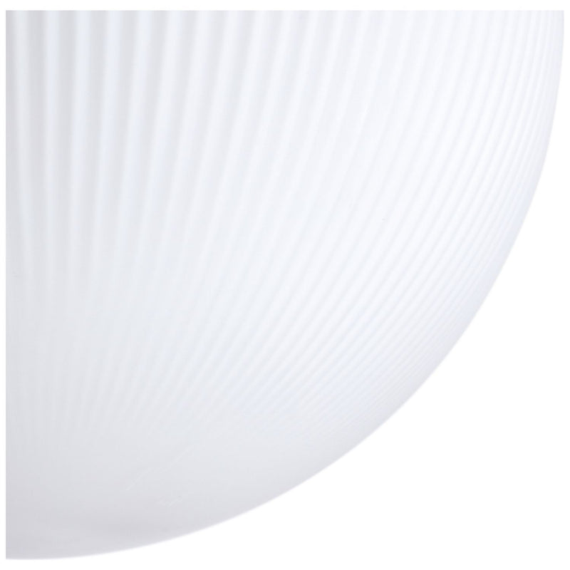 Habitat ribbed opal glass globe ceiling light white - British product