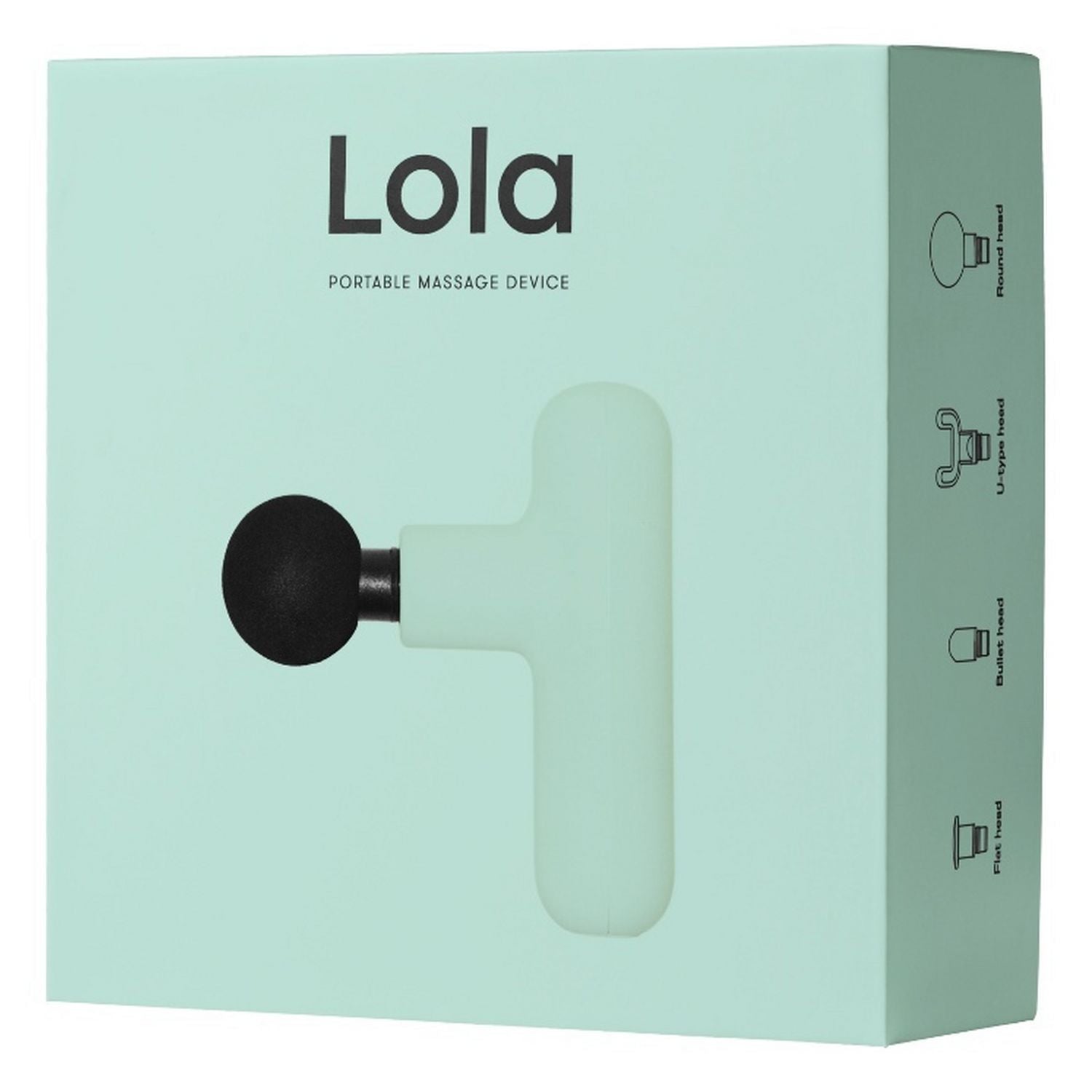 Lola mint green massage gun (British brand)