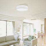Eglo white fabric ceiling light 57cm, imported from the UK
