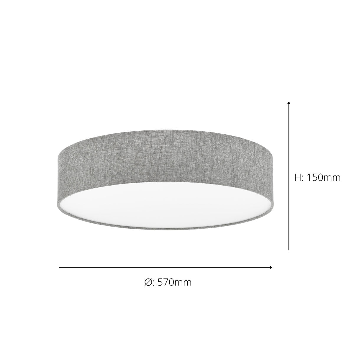 Eglo ceiling light grey 57cm - British product