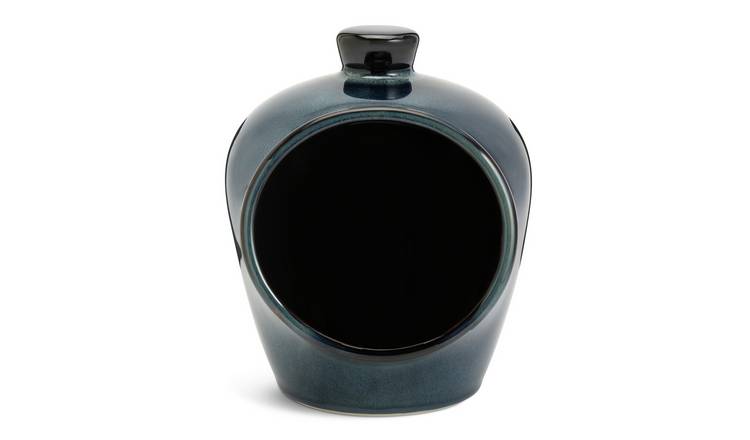 Habitat stoneware salt container with grab handle - British product
