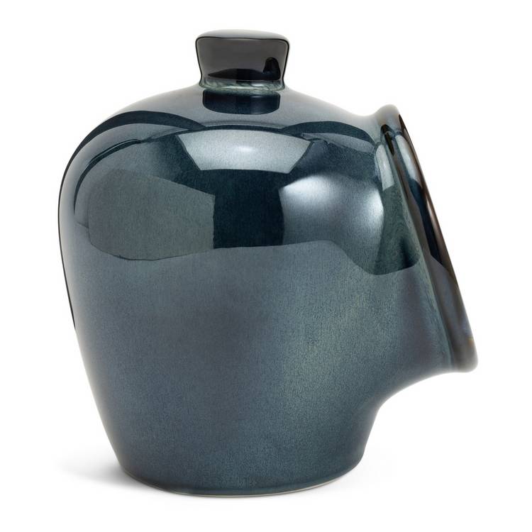 Habitat stoneware salt container with grab handle - British product