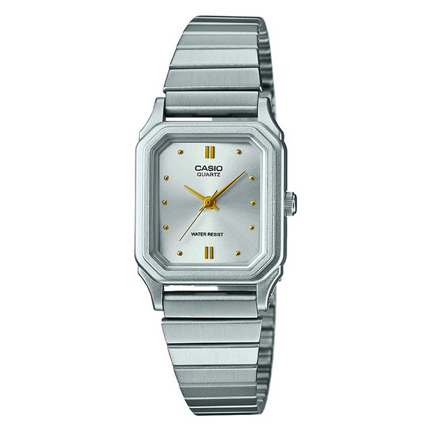 Casio silver stainless steel bracelet watch, imported from the UK