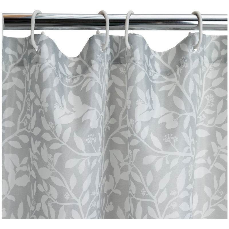 Argos Home floral shower curtain grey 180x180cm - British product