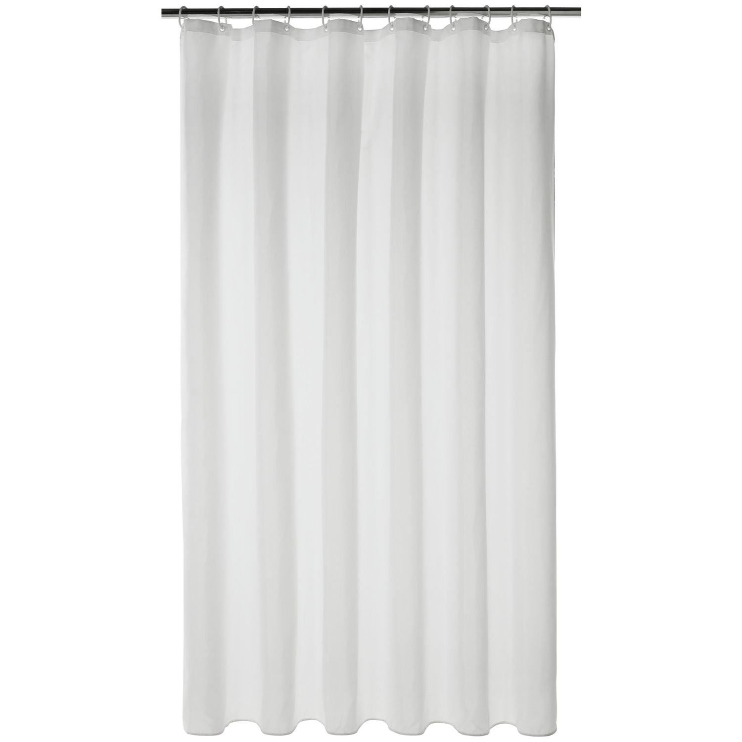 Argos Home anti-bacterial white botanical shower curtain 180x180cm, imported from the UK