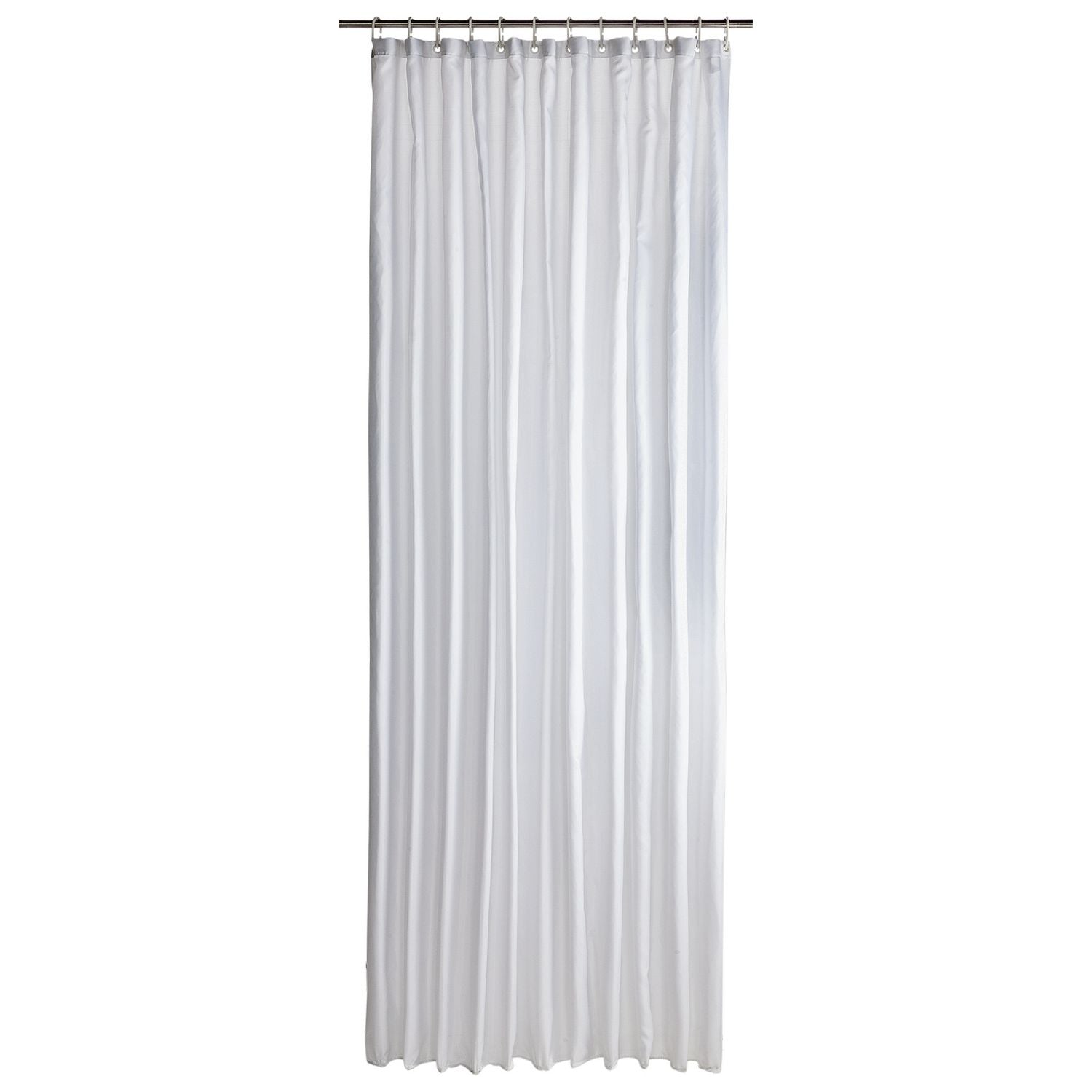 Argos Home anti-bacterial white botanical shower curtain 180x180cm, imported from the UK
