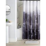 Argos Home photographic NYC shower curtain black and white 180x180cm, UK version