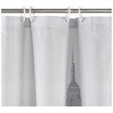 Argos Home photographic NYC shower curtain black and white 180x180cm, UK version