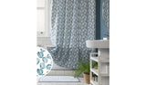 Argos Home blue seashell shower curtain 180x180cm, UK version