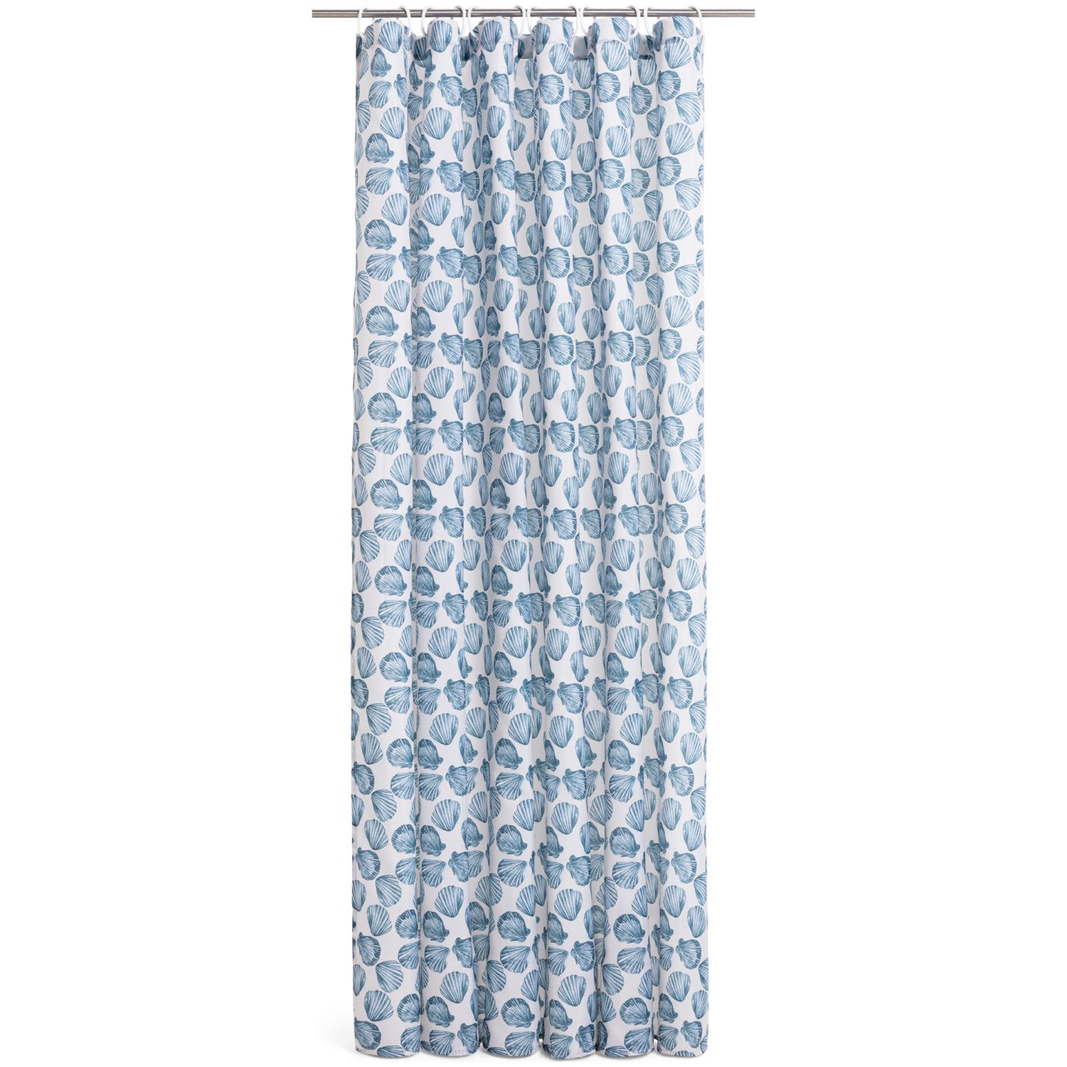 Argos Home blue seashell shower curtain 180x180cm, UK version