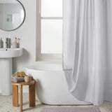 Argos Home Plain Shower Curtain - White