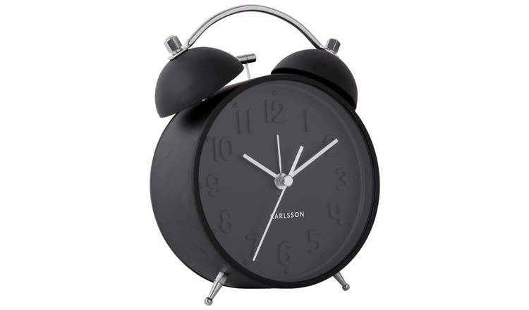 Karlsson Iconic alarm clock black - British product