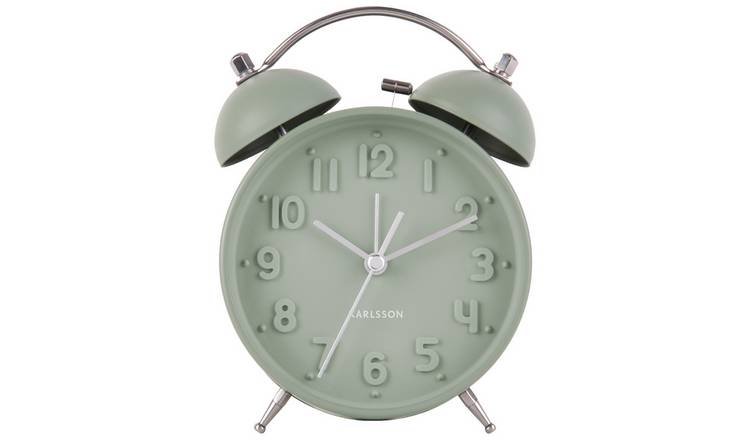 Karlsson Iconic alarm clock sage green, imported from the UK