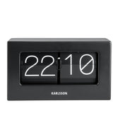 Karlsson table flip clock black matte (British brand)