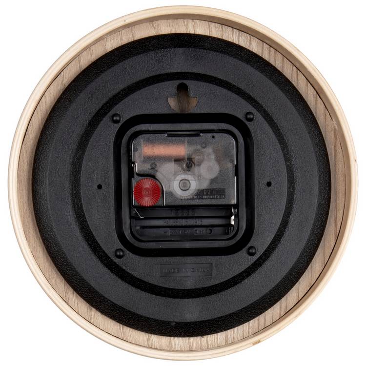 Karlsson Pure Wood analogue clock 18cm black (British brand)