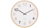 Karlsson wooden wall clock natural lime wood 40cm (British brand)