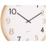 Karlsson wooden wall clock natural lime wood 40cm (British brand)