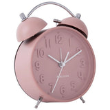 Karlsson Iconic analogue alarm clock faded pink - British product