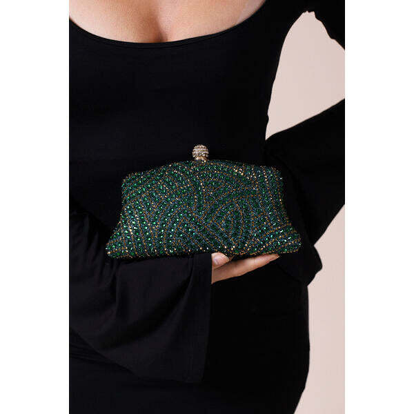 SVNX clutch bag green one size, UK version