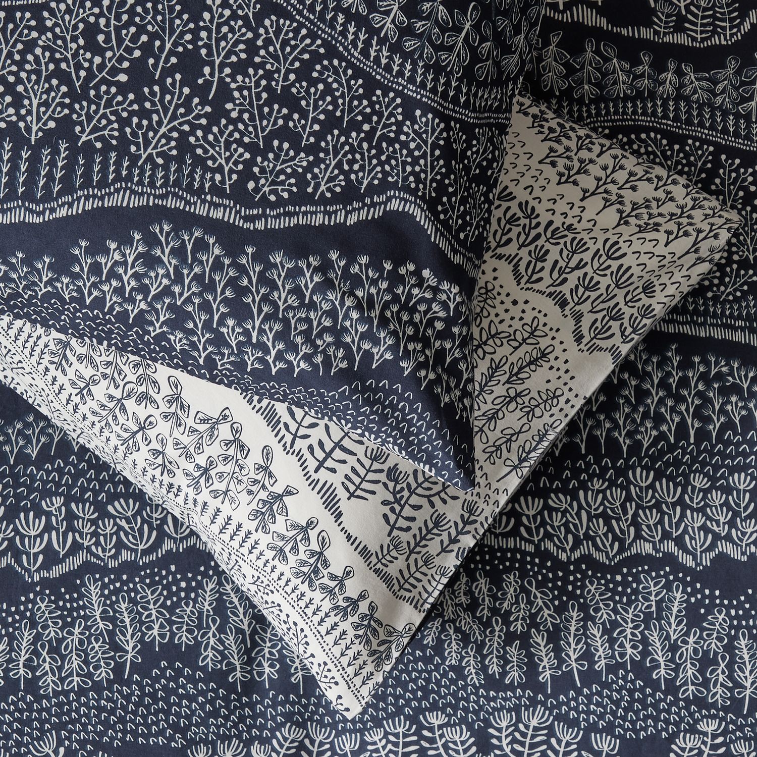 Habitat Scandi Blue Bedding Set King size, UK version