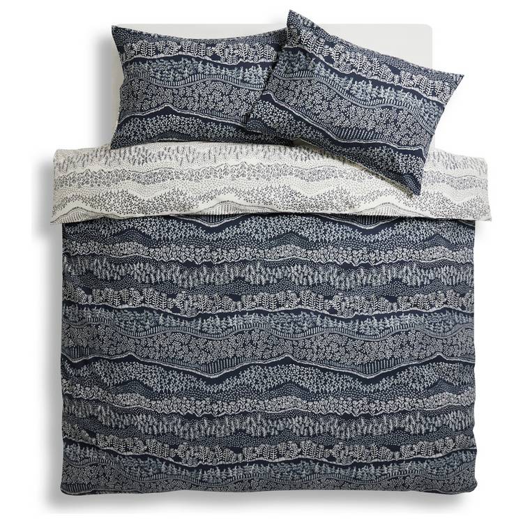 Habitat Scandi Blue bedding set single, UK version