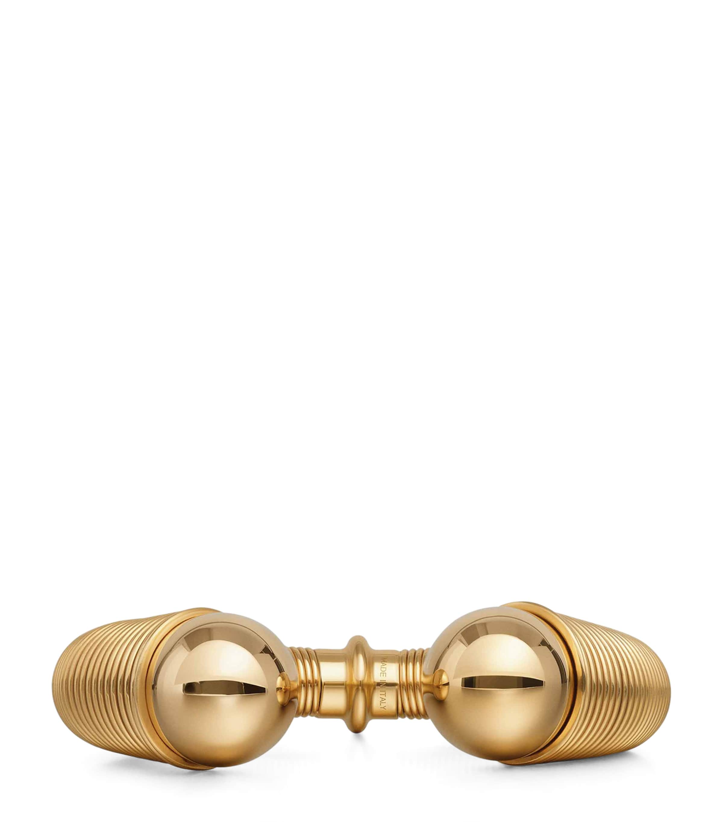 Alaïa spiral cuff gold-tone design with metal beads, UK version