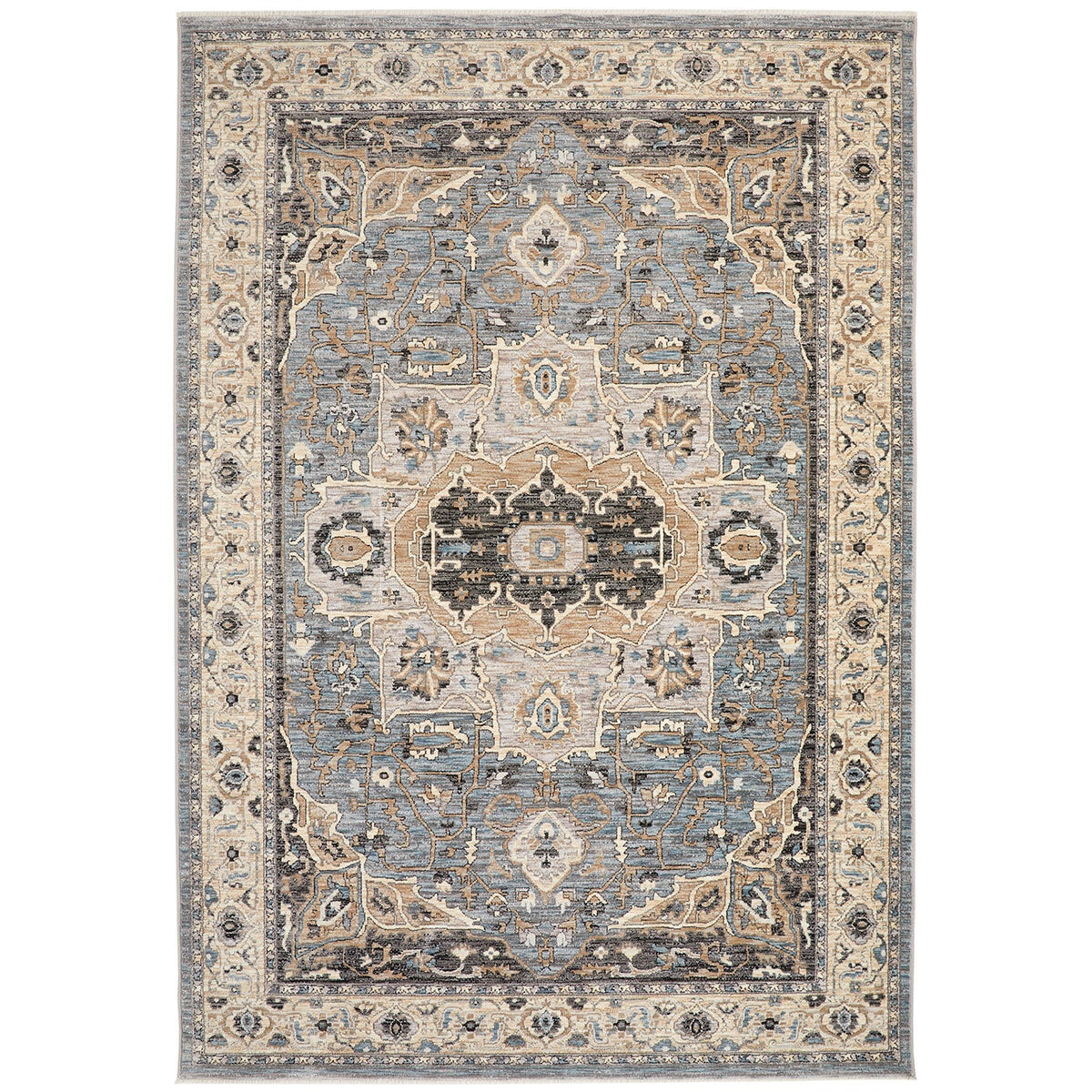 Concept Looms Legacy Blue Rug polyester velvet pile, UK version