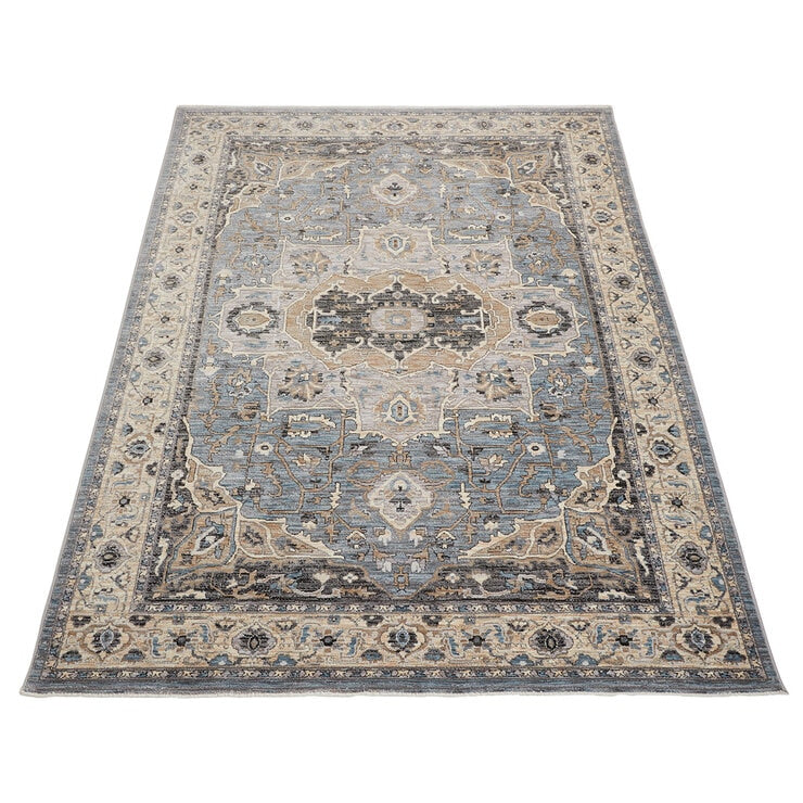 Concept Looms Legacy Blue Rug polyester velvet pile, UK version