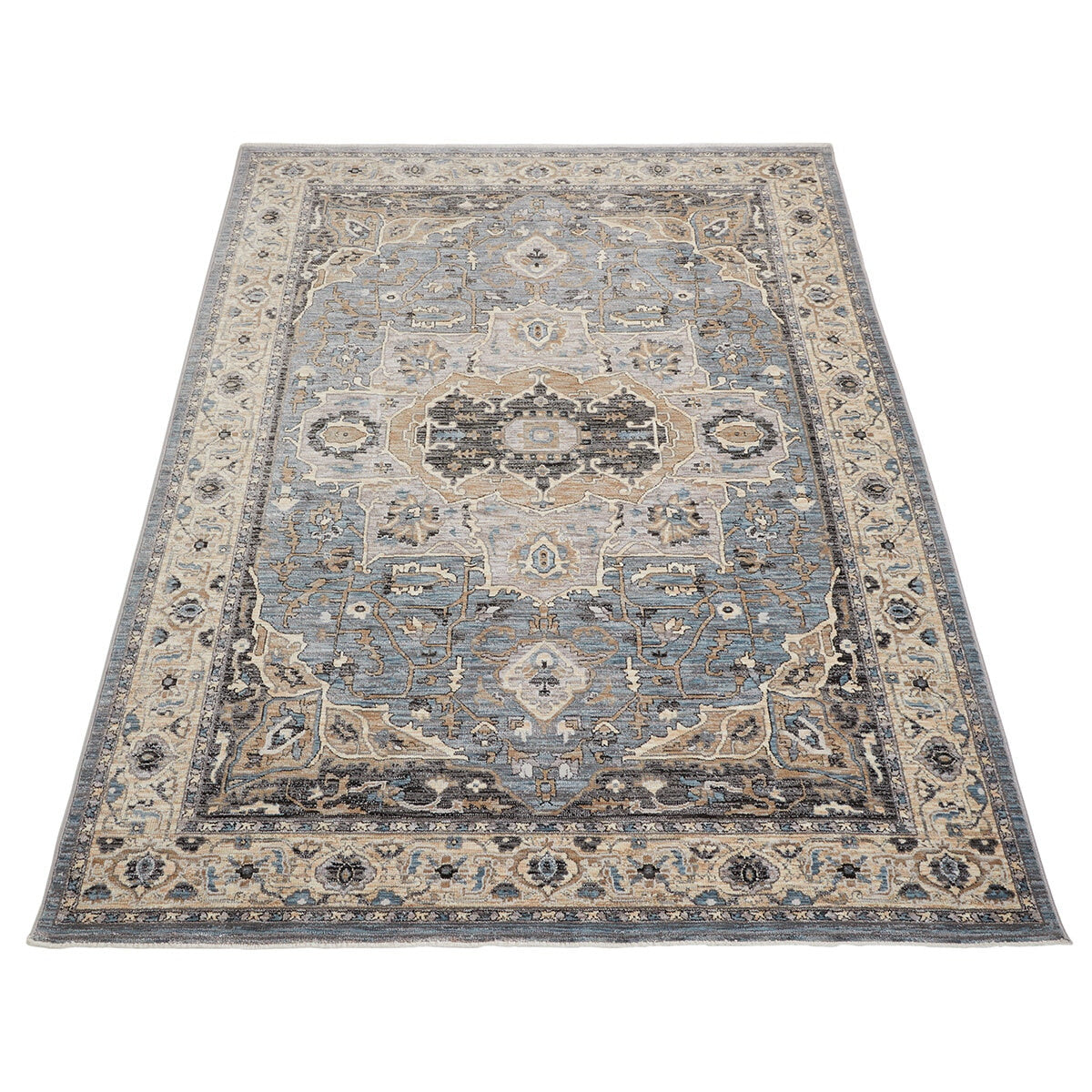 Concept Looms Legacy Blue Rug polyester velvet pile, UK version